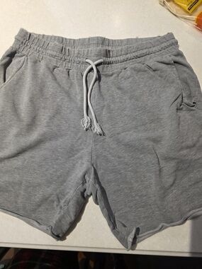 Divided Light Gray Athletic Drawstring Shorts